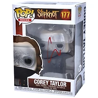Corey Taylor Slipknot Autographed #177 Funko Pop! Signed in Light Red - Beckett