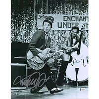 Michael J. Fox Back to the Future Autographed 11" x 14" Playing Guitar Photograph - BAS
