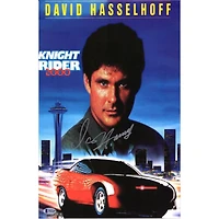 David Hasselhoff Knight Rider Autographed 11" x 14" Movie Poster