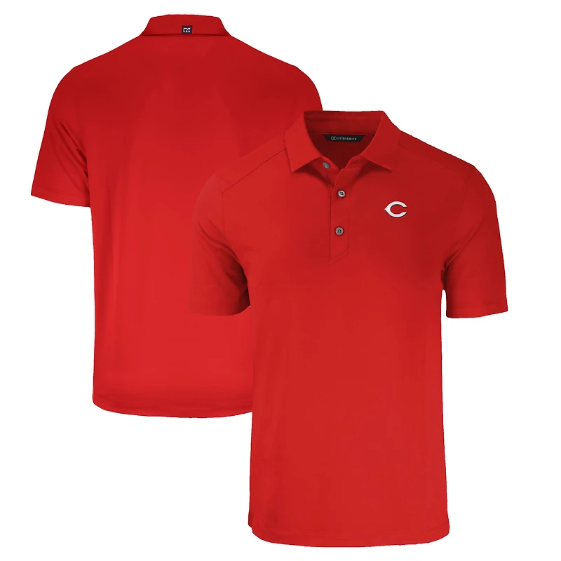 Men's Cutter & Buck Red Cincinnati Reds Forge Eco Stretch Recycled Polo