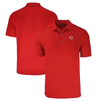Men's Cutter & Buck Red Cincinnati Reds Forge Eco Stretch Recycled Polo