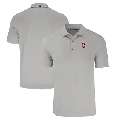 Men's Cutter & Buck Gray Cleveland Guardians Forge Eco Stretch Recycled Polo