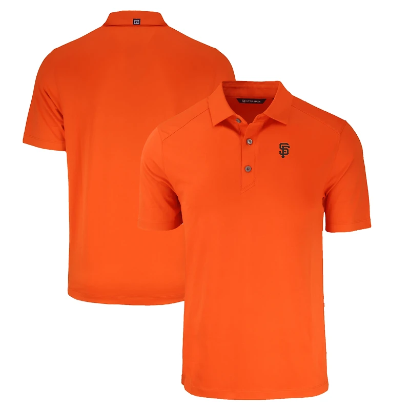 Men's Cutter & Buck Orange San Francisco Giants Forge Eco Stretch Recycled Polo