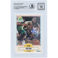 Gary Payton Seattle SuperSonics Autographed 1990-91 Fleer Update #U92 Beckett Fanatics Witnessed Authenticated 10 Rookie Card with "The Glove" Inscription