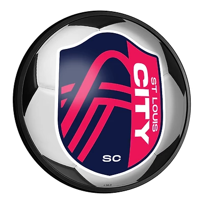 St. Louis City SC 18'' Round Slimline Illuminated Soccer Ball Wall Sign