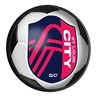 St. Louis City SC 18'' Round Slimline Illuminated Soccer Ball Wall Sign