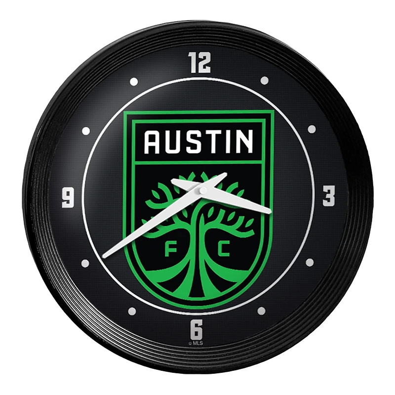 Austin FC 15" Ribbed Frame Wall Clock
