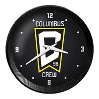 Columbus Crew 15" Ribbed Frame Wall Clock