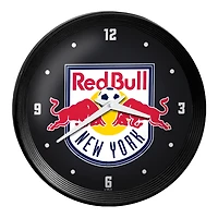 New York Red Bulls 15" Ribbed Frame Wall Clock
