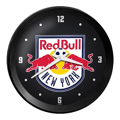 New York Red Bulls 15" Ribbed Frame Wall Clock