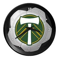 Portland Timbers 15" Ribbed Frame Soccer Ball Wall Clock