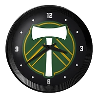 Portland Timbers 15" Ribbed Frame Wall Clock