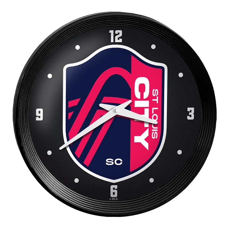 St. Louis City SC 15" Ribbed Frame Wall Clock
