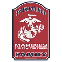 WinCraft  Marines 11" x 17" Wood Sign