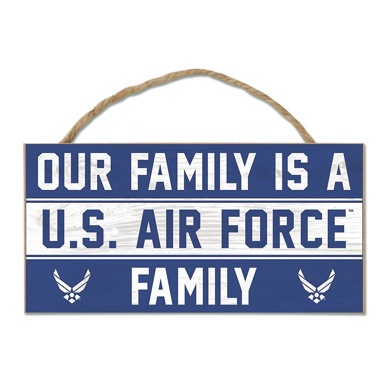 WinCraft  Air Force 5'' x 10'' Rope Wood Sign