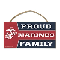 WinCraft  Marines 5'' x 10'' Rope Wood Sign