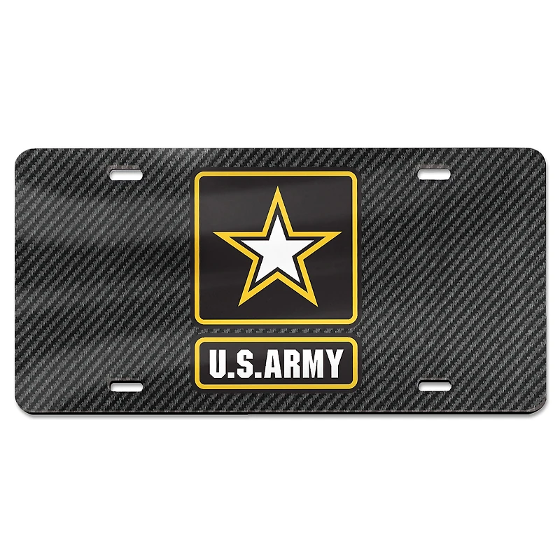 WinCraft Army Specialty Laser Cut Acrylic License Plate