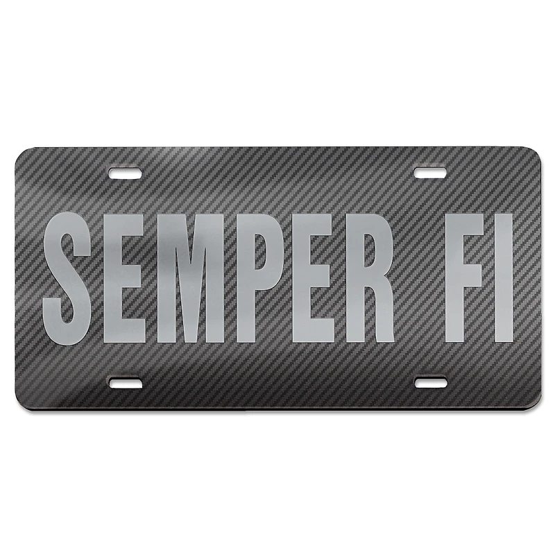 WinCraft Marines Specialty Laser Cut Acrylic License Plate