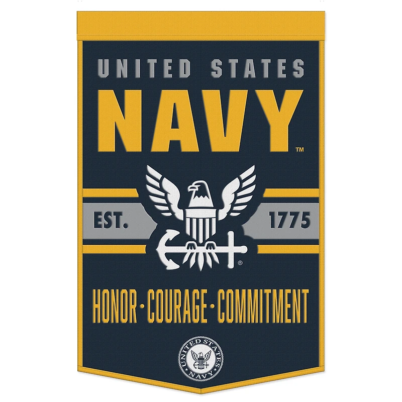 WinCraft  Navy 24'' x 38'' Wool Banner