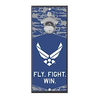 WinCraft  Air Force 5" x 12" Bottle Opener Wood Sign