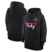 Women's G-III 4Her by Carl Banks Black Arizona Coyotes  Team Sport Tri-Blend Fleece Hoodie