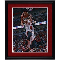 Zach LaVine Chicago Bulls Autographed Framed 16" x 20" Layup in White Photograph