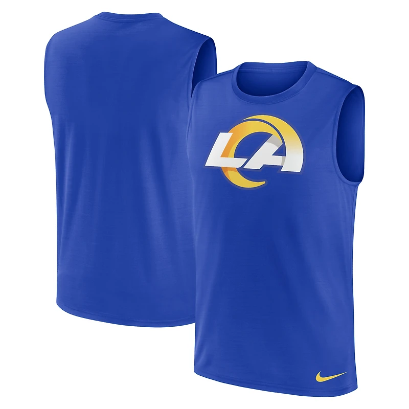 Men's Nike Royal Los Angeles Rams Blitz Legend Dri-FIT Muscle Tank Top