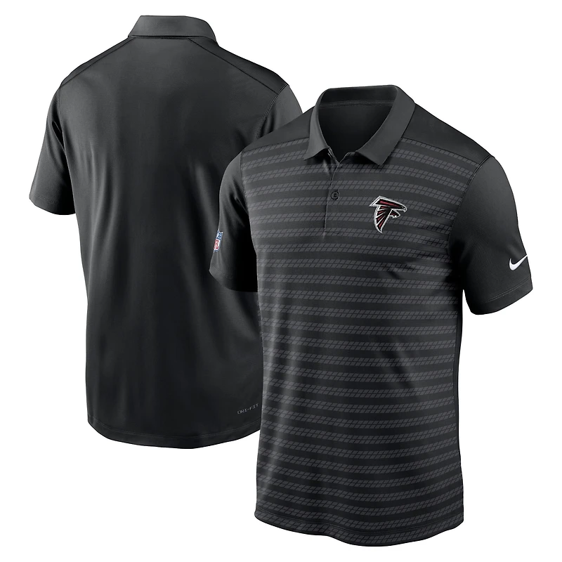 Men's Nike Black Atlanta Falcons Sideline Victory Dri-FIT Polo