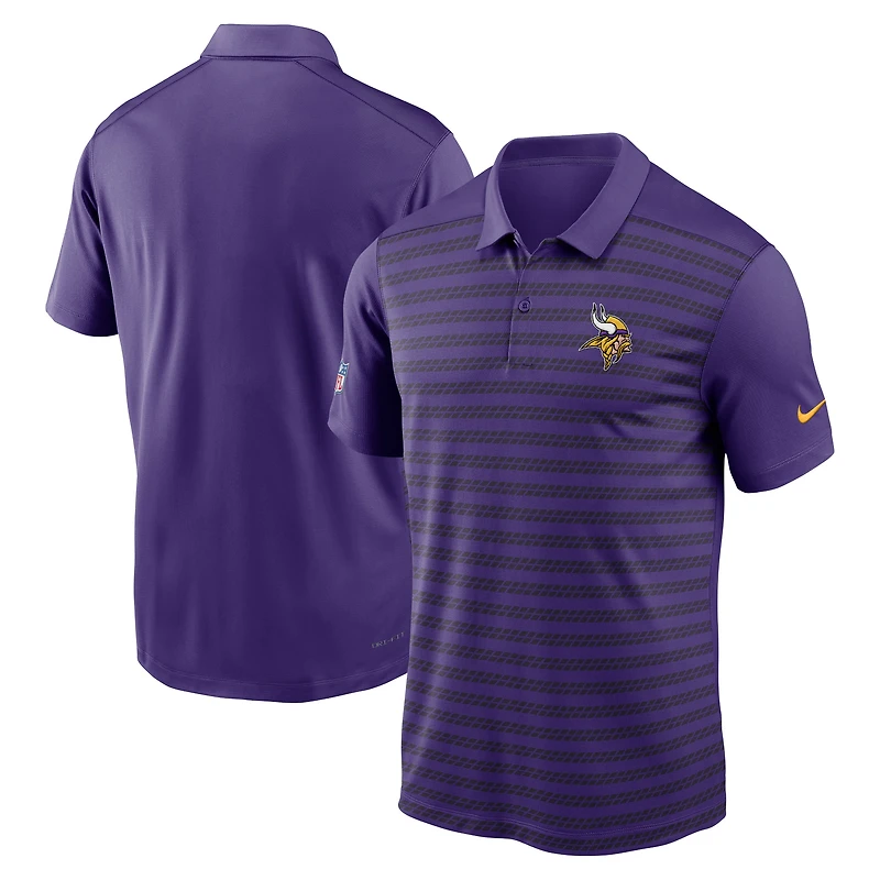 Men's Nike Purple Minnesota Vikings Sideline Victory Dri-FIT Polo