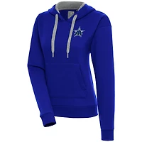 Women's Antigua  Royal Seattle Mariners Cooperstown Victory Pullover Hoodie