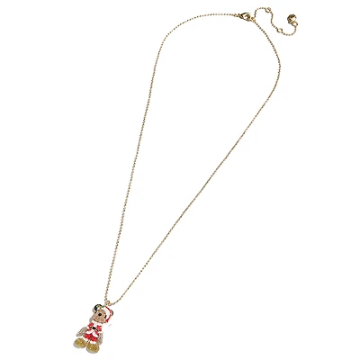 BaubleBar Mickey Mouse Santa Pendant Necklace