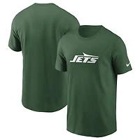 Men's Nike  Green New York Jets Primetime Wordmark Essential T-Shirt