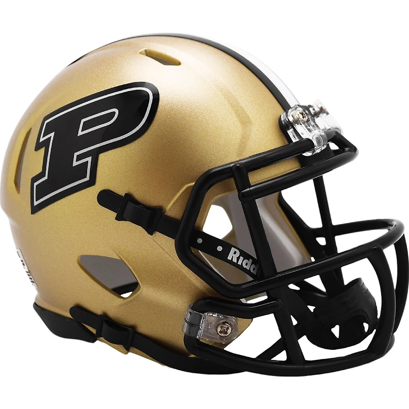 Purdue Boilermakers Riddell 2023 Gold Revolution Speed Mini Helmet