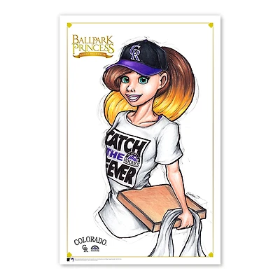 Colorado Rockies 11" x 17" Ballpark Princess Poster Print