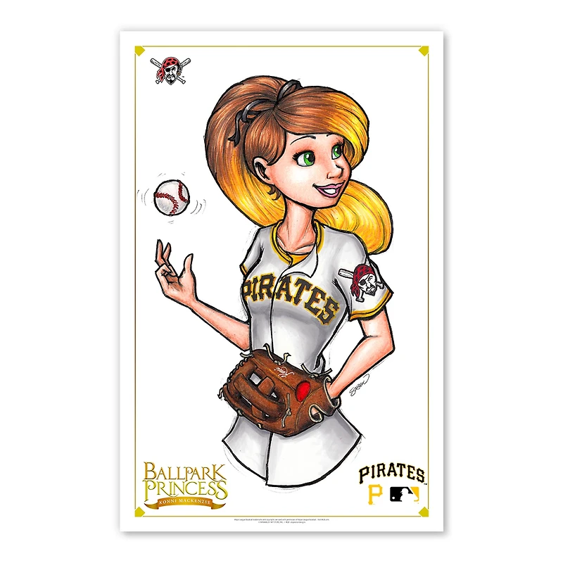 Pittsburgh Pirates 11" x 17" Ballpark Princess Poster Print