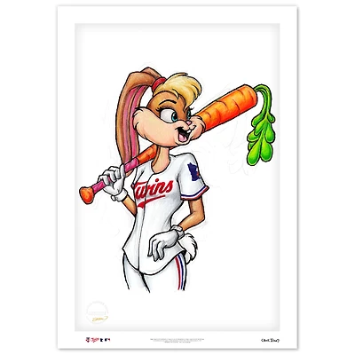 Minnesota Twins 24" x 36" Looney Tunes Limited Edition Fine Art Print