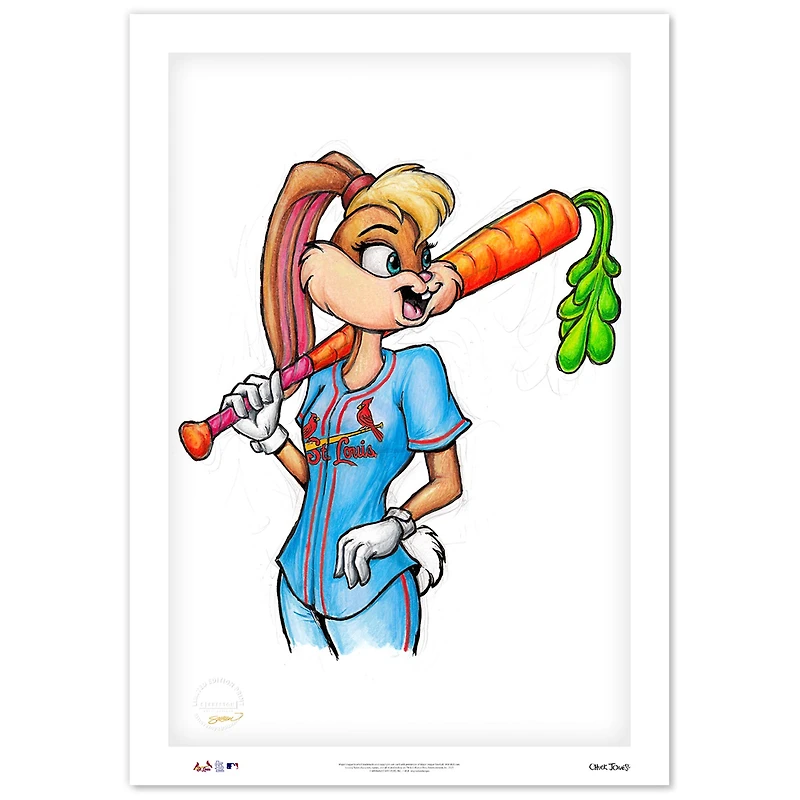 St. Louis Cardinals 24" x 36" Looney Tunes Limited Edition Fine Art Print