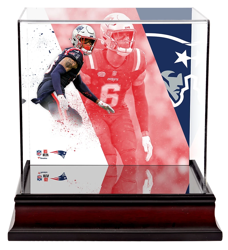 Christian Gonzalez New England Patriots Deluxe Mini Helmet Case