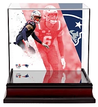 Christian Gonzalez New England Patriots Deluxe Mini Helmet Case