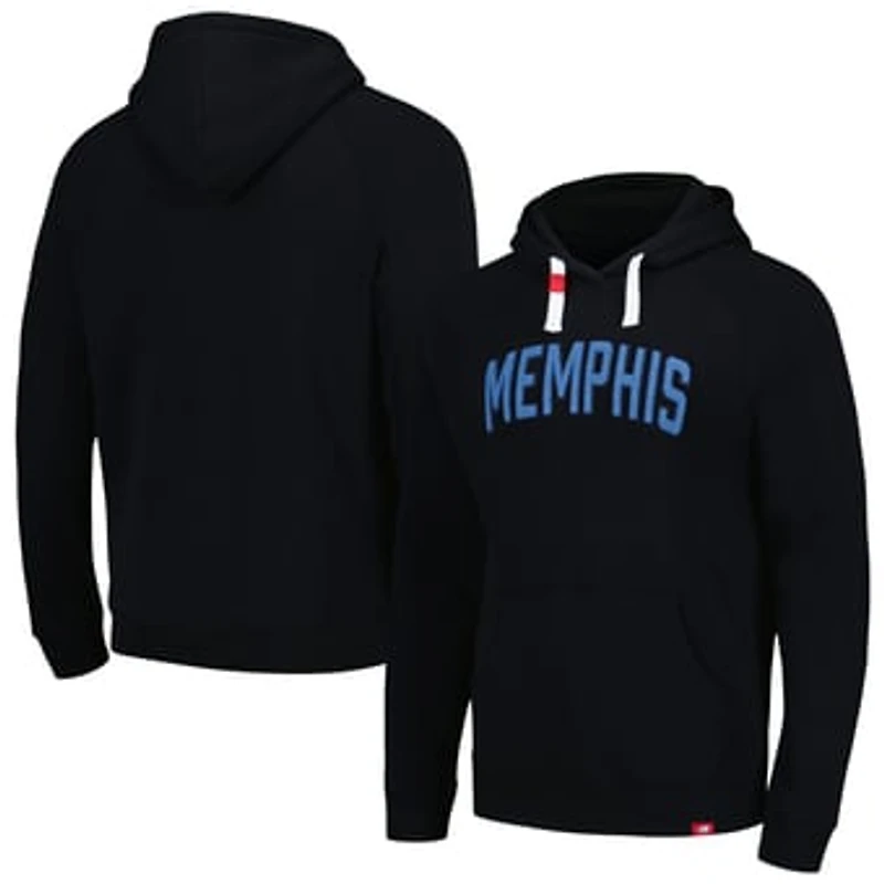 Unisex Sportiqe Black Memphis Grizzlies Chenille Olsen Tri-Blend Pullover Hoodie