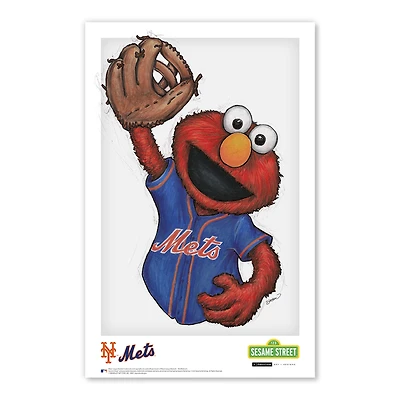 Elmo New York Mets 11" x 17" Sesame Street Poster Print