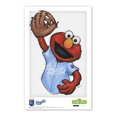 Elmo Kansas City Royals 11" x 17" Sesame Street Poster Print