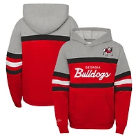 Youth Mitchell & Ness  Red Georgia Bulldogs Head Coach Hoodie