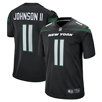 Men's Nike Jermaine Johnson II Black New York Jets Alternate Game Jersey