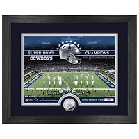 Highland Mint  Dallas Cowboys 13" x 16" Stadium Silver Coin Photo Mint