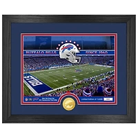 Highland Mint  Buffalo Bills 13" x 16" Stadium Bronze Coin Photo Mint