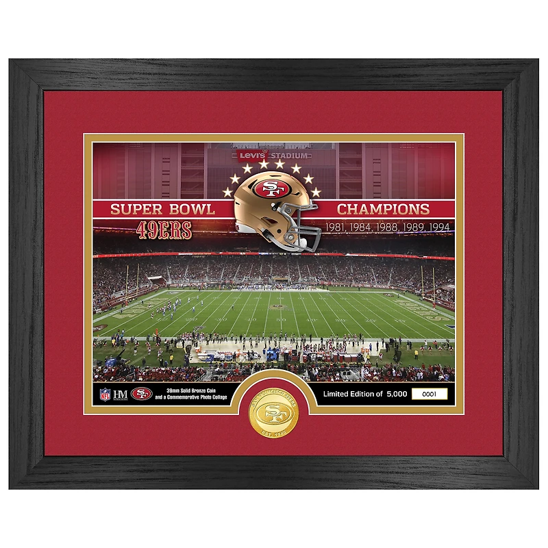 Highland Mint San Francisco 49ers 13" x 16" Stadium Bronze Coin Photo Mint