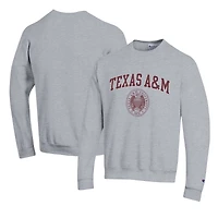 Men's Champion Heather Gray Texas A&M Aggies 12th Man Pullover Sweatshirt