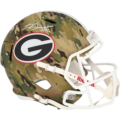 Carson Beck Georgia Bulldogs Autographed Riddell Replica Helmet