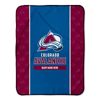 Chad & Jake Colorado Avalanche 30" x 40" Personalized Baby Blanket